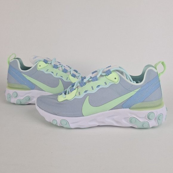 Nike React Element 55 White Grey Sneakers Women Running - Picture 7 of 12
